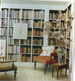 Fly On The Wall Porn - A fresh, modern idea: hanging one standout piece of art between  bookshelves. Not only does it visually break up a wall full of books, but  also, ...