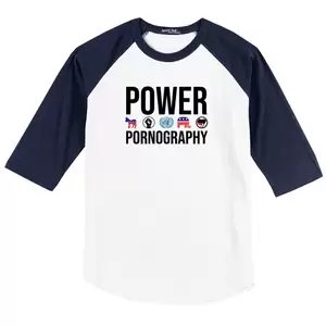 Baseball Shirt Porn - Power Porn Baseball Sleeve Shirt | TeeShirtPalace