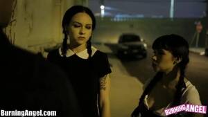 Addams Family Lesbian Porn - Wednesday Addams Assfucked 3-some : XXXBunker.com Porn Tube