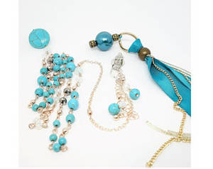 kink anal - Kittens Play Teal Clit Chain Anal Bead Jewelry Body Jewelry Set Under The  Hoode