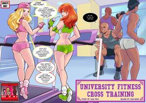 bondage exercise toons - University Fitness Cross Training comic porn | HD Porn Comics