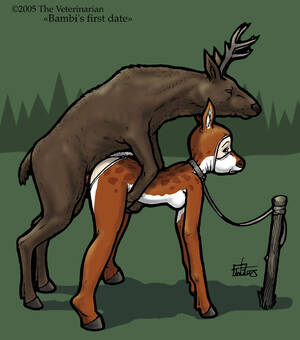 furry bambi hentai porn - Bambi's First Date by veterinarian