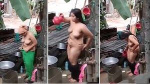 indian bath - Bodacious Indian woman takes a bath in the amateur caught video | AREA51. PORN