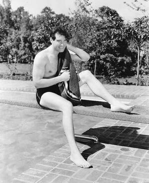 Celebrity Vintage Porn 1940s - Gay Vintage Celebrities - Hollywood Beefcake - TV & Movie star, Fred  MacMurray 1940s shirtless, gun, stache (My Three Sons) (Double Indemnity  \