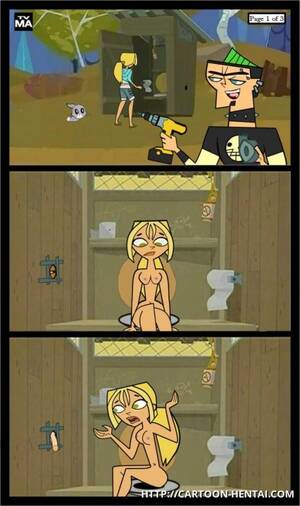 Cartoon Toilet Porn - Total Drama Gloryhole: Lindsay goes into toilet and â€“ what a surprise â€“  finds gloryhole in it! â€“ Total drama island Hentai