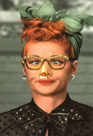 Lucy Fire Porn Crying - I Love Lucy Nose On Fire Postcard | LucyStore.com