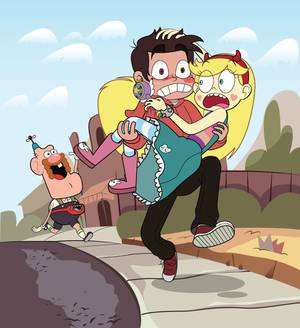 Marci Uncle Grandpa - gibblycat: Even they're afraid of Uncle Grandpa Star: RUN MARCO! Marco:  Just use your wand Star! Just run Marcoooo! Uncle Grandpa: Heeey there.