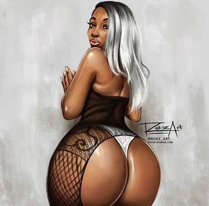 black booty toons - Black Cartoon, Cartoon Art, Black Women Art, Black Art, Woman Art
