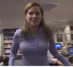 Jenna Fischer Sexy Ass - Can we all agree that Pam looks really hot in this scene? : r/DunderMifflin