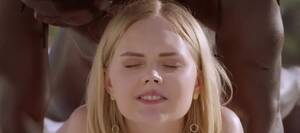 blonde russian black - Pale Russian blonde ravaged by a black stud at the beach - Interracial.com