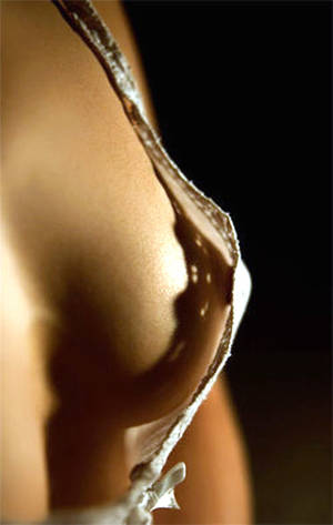 beautiful black nipples - Breast side view slight nipple