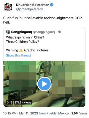 asian teen sucks bbc - Recently Jordan Peterson got a bit more unhinged and tweeted a dominatrix  porno, thinking it was a sperm factory in China. He has since deleted his  tweet. Sources in the comments. :