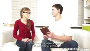 Nerd Girl Fuck Porn - Nerdy girl persuaded to fuck - BUBBAPORN.COM