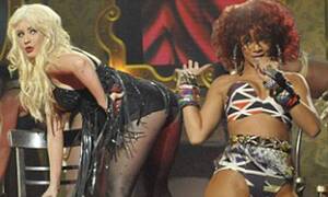 Christina Aguilera Real Porn - X Factor: Ofcom launch investigation after Christina Aguilera and Rihanna's  risque performances | Daily Mail Online