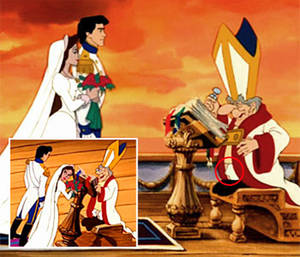 cartoon tv scene nude - One scene appeared to show the minister marrying Eric and Ursula as very  'excited'