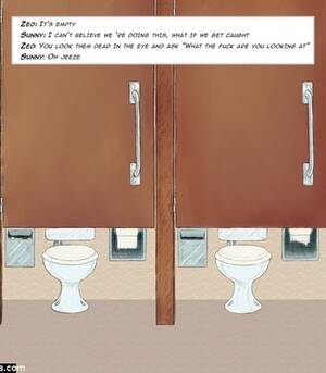 fucking in school bathroom - Restroom Railings comic porn | HD Porn Comics