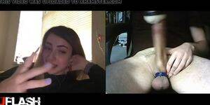 chatroulette big cock - angry an curious girl see cock in chatroulette - Tnaflix.com