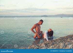 free nudiest beach sex video - Summer Holidays and Paradise Travel Vacation. Love Relations of Naked  Couple in Sea Water Stock Image - Image of paradise, sensual: 138204767