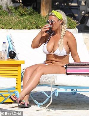 milf nudists - Kerry Katona reveals her ample assets in skimpy bikini ahead of her THIRD  boob job | Daily Mail Online