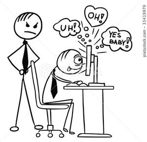 Cartoon Man Porn - Cartoon of Man Watching Porn,Pornography, Sexual - Stock Illustration  [33419970] - PIXTA