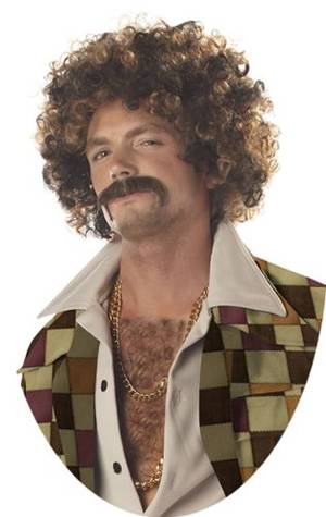 70s Porn Star Mustache - 70s Disco Porn Star Wig. From #Zoogster Costumes. Price: $14.99