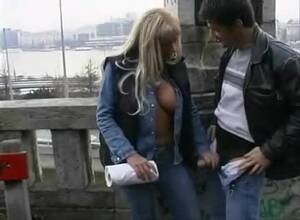 cfnm handjob public - German Public CFNM Handjob Scene 1 : XXXBunker.com Porn Tube