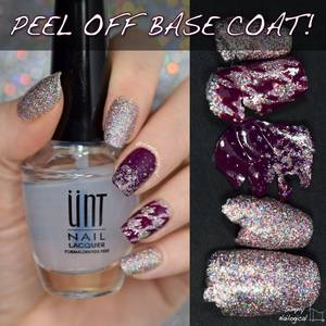 Black Stars With Nail Polish - Fav peel off base coat: