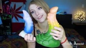 Dragon Dildo Porn Cosplay - Unboxing and fucking HUGE bad dragon dildo, stuffs pussy with mini dildos