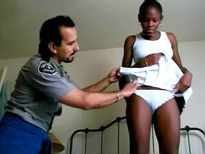 black teen clips - Sexy black teen Delores screwed by white policeman.