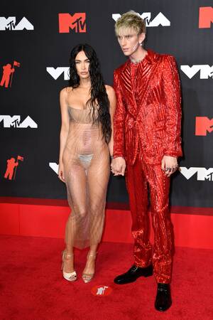 Model Megan Fox Porn - Megan Fox's 'naked' VMAs dress hailed by fans | The Independent
