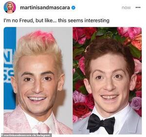 Ariana Grande Porn Twin - Ariana Grande is mercilessly trolled over boyfriend Ethan Slater's uncanny  resemblance to her BROTHER Frankie - and even Sigmund Freud's  great-great-granddaughter thinks it's 'weird' | Daily Mail Online