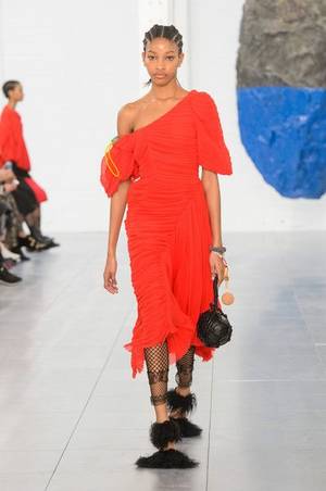 fudck lesbian sex party - Preen at London Fashion Week Fall 2018 - London Fashion Week's Best Runway  Dresses for Fall