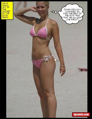 naked tg captions bikini beach - 2 comments: