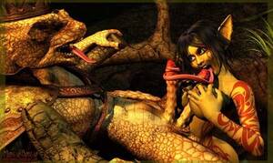 Long Tongue 3d Porn - MongoBongo Krikka And The Lizard King 3D Porn Comic long tongue