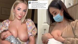naked mothers lactating - OnlyFans stars are shamelessly bypassing Instagram's nudity restrictions by  pretending to breastfeed baby dolls - as furious viewers claim they are  'making a complete mockery of mothers' | Daily Mail Online