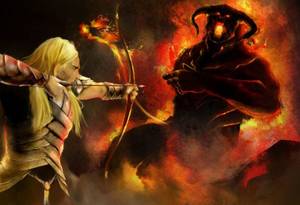 Lotr Balrog Porn - Glorfindel vs the Balrog. Terminado by Hector Betancur