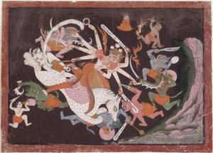 Indianography - The Great Goddess Durga Slaying DemonsIndia Philadelphia Museum of Art