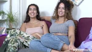 lesbian couple dildo - Lesbian Couple Play With a Double Dildo - Free Porn Videos - YouPorn