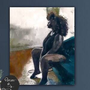 chubby ebony art - Black Bbw Art - Etsy