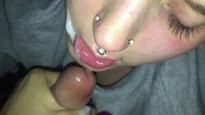 emo girls who swallow cum - Pierced emo girl gives amazing head and swallows all of the cum |  amateurest.com