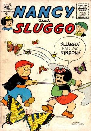 Nancy And Sluggo Porn - Nancy and Sluggo vintage comic book, catching butterflies cover.