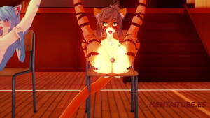 3d furry hentai - Furry Yiff Hentai 3D- Orgy Furry. 4 Furry Girls with Dildos squirting -  XVIDEOS.COM
