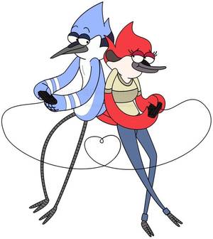 Gravity Falls And Regular Show Porn - regular show - mordecai & margaret no kissy kissy please!