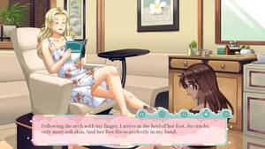 lesbian fetish games - At Your Feet - lesbian foot fetish comedy dating sim
