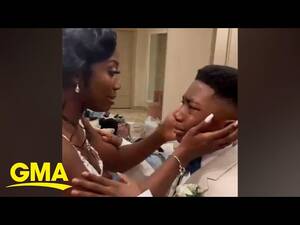 Forced Mom Sex Tape - The story behind viral video of boy seeing mom in wedding dress for 1st  time - YouTube