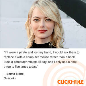 Emma Stone Shower Porn - Emma Stone Said What?! - ClickHole