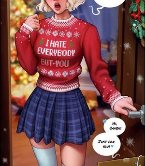 christmas - Gwen Celebrates Christmas! comic porn | HD Porn Comics