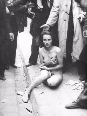 Nazis Stripping Women Porn - Lynched jewish woman by nazi sympathisers during Lviv pogroms, Ukraine  1941, after its conquest by SS. : r/europe