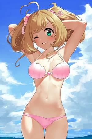 anime hentai thong - Image d'anime avec idolmaster idolmaster cinderella girls satou shin omaru  gyuunyuu long hair single tall image blush looking at viewer highres light  erotic ...