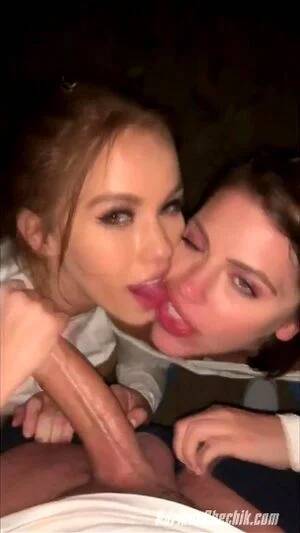 blowjobs threesome - Watch Double Blowjob - Babe, Blowjob, Threesome Porn - SpankBang